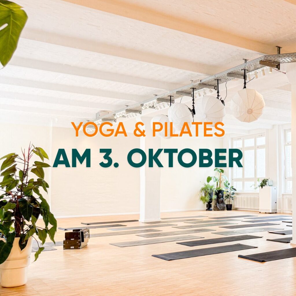 Yoga und Pilates am 3.10. – Feiertagsspecials bei yogafürdich