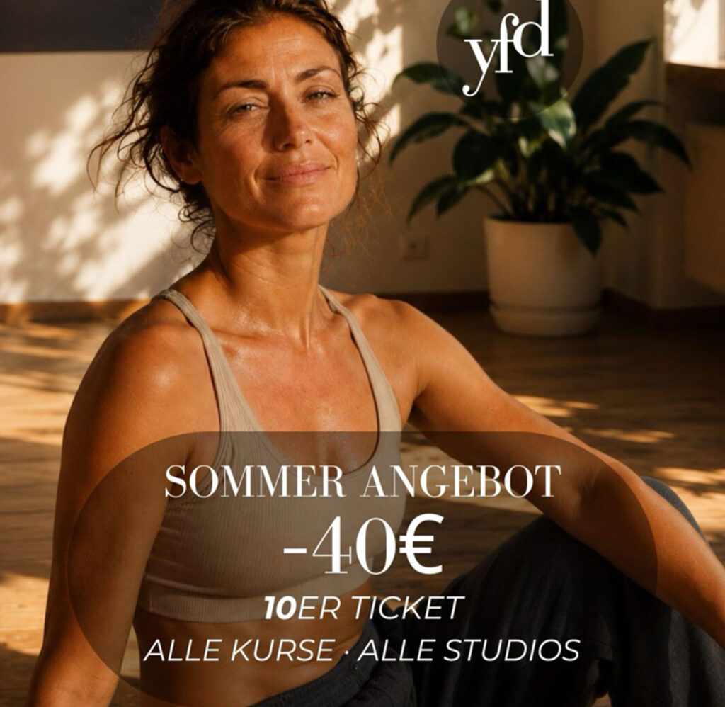 -40 € beim Kauf des 10er-Tickets für Yoga und Pilates bei yogafürdich